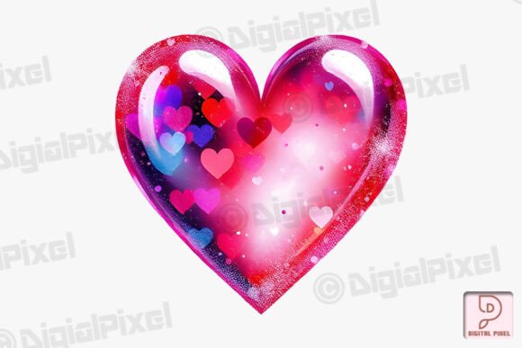 Capturing Hearts: The 3D Watercolor Valentine Heart Shape for Modern Design