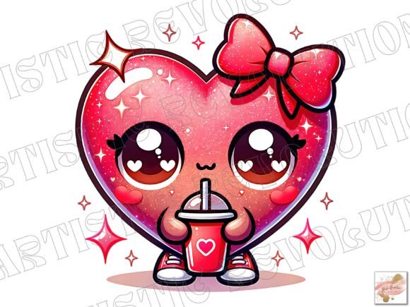 Cute Kawaii Coquette Valentine Heart Png: Beyond the Font