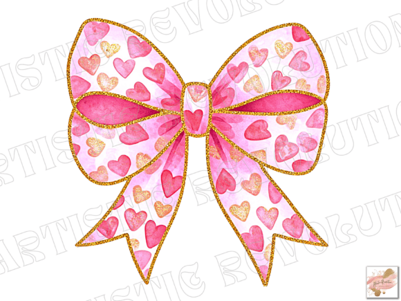 Elevate Your Valentine's Projects with a Coquette Bow PNG
