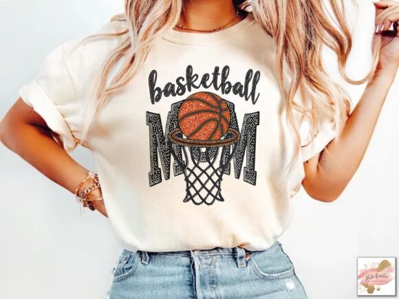 Glitter Coquette Basketball Png Mom PNG: Your New Secret Weapon for Team Spirit Designs