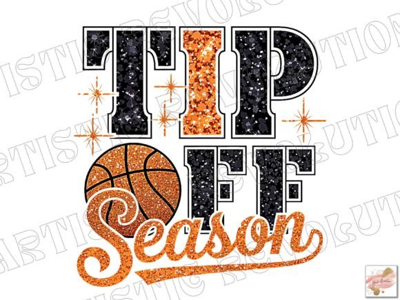 Glitter Game Day Basketball PNG: A Spark of Energy for Your Designs