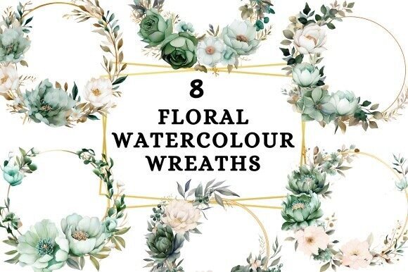Green Watercolour Wreaths: A Guide to Botanical Design Assets