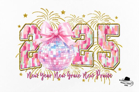 Happy New Year 2025 Glitter Disco Ball: A Dazzling Design Asset