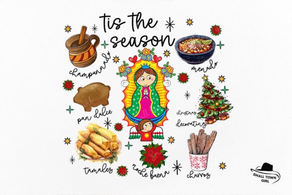 Mexican Christmas Abuelita Pan Dulce Png: Festive Designs