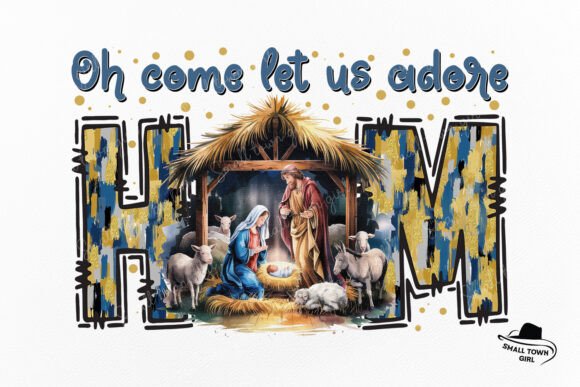 Oh Come Let Us Adore Him: A Nativity Scene for Commercial Use