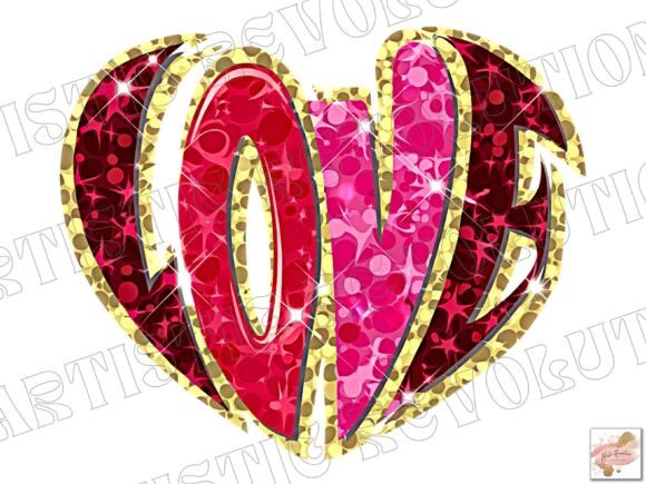 Pink Glitter Heart Png: A Sparkling Asset for Valentine's Designs