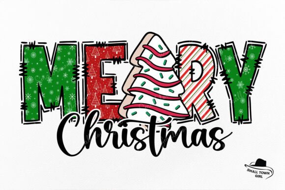 The Nostalgic Charm of the Merry Christmas Tree Little Debbie Cake Graphic