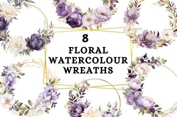 Unlocking Creative Potential with Purple Watercolour Wreaths