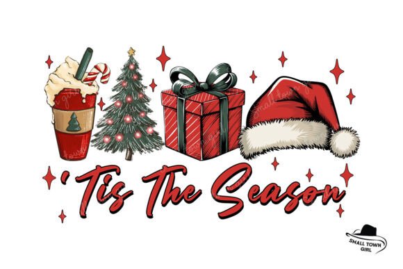 Unwrapping the Holiday Spirit: The Christmas Latte Santa PNG