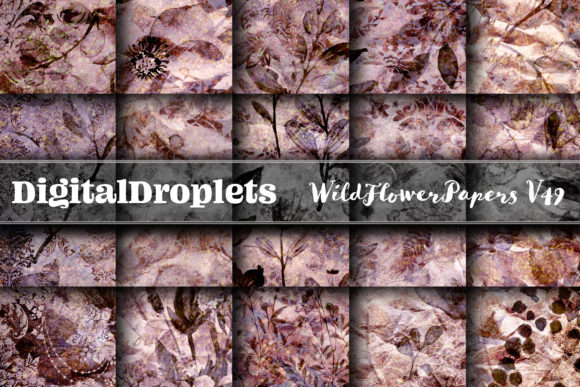 Wild Flowers Papers Vol. 49: Gothic & Vintage Design Textures
