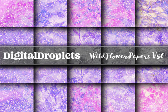 Wild Flowers Papers Vol. 56: A Textured & Glittered Collection